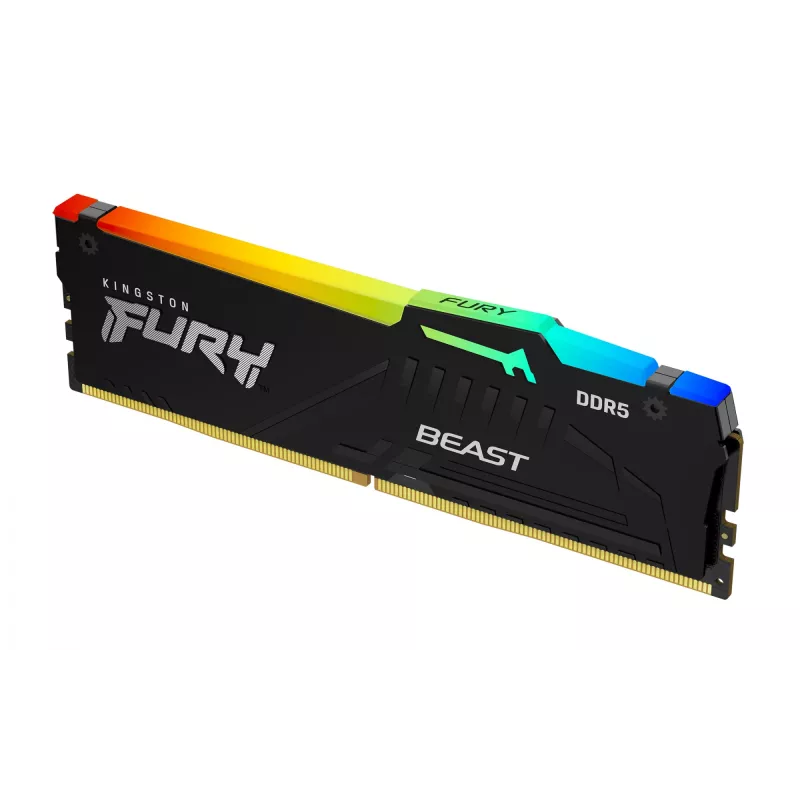 Kingston Technology FURY Beast 128GB 5200MT/s DDR5 CL40 DIMM (4 komplekti) RGB XMP
