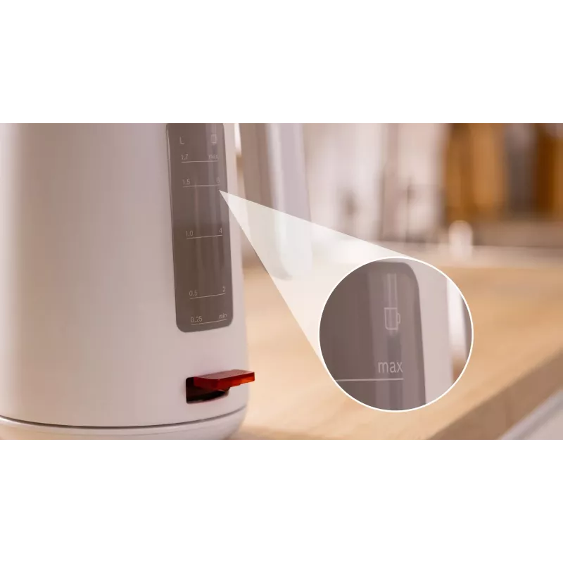 Boschi elektriline veekeetja TWK2M161, 1,7 L, 2400 W, valge, plastkorpus, 360° alus