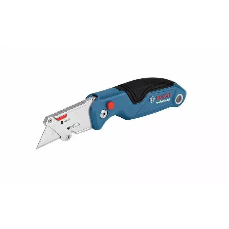 Bosch 1 600 A02 7M4 nuga sinine, roostevaba teras Kokkupandava teraga nuga