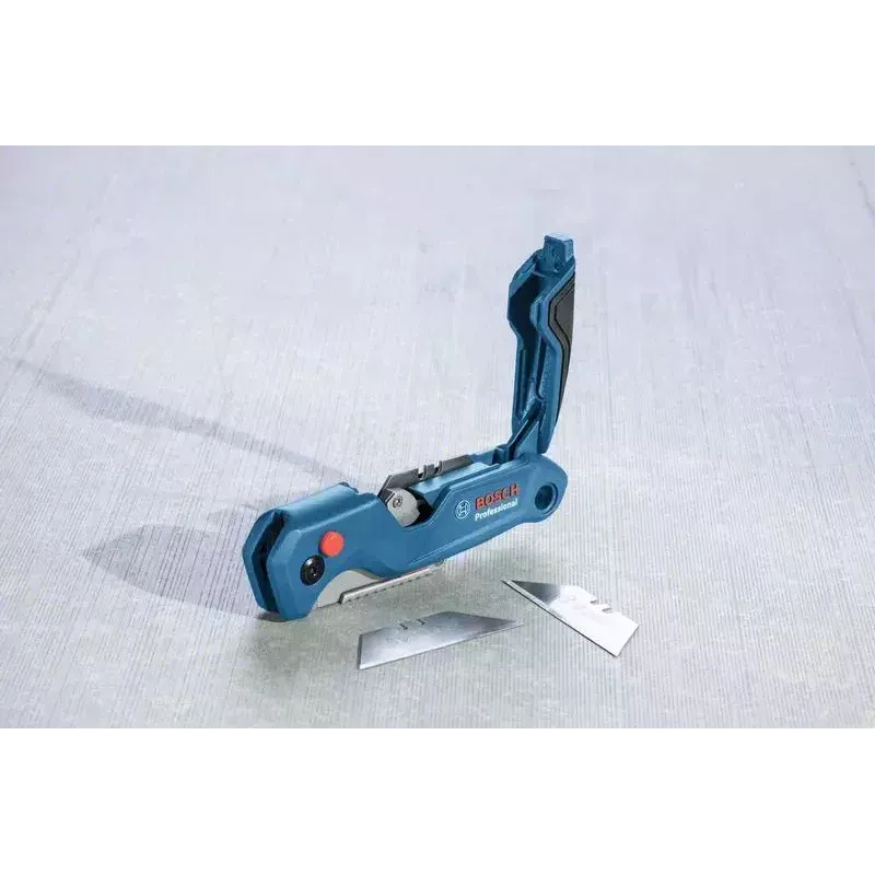 Bosch 1 600 A02 7M4 nuga sinine, roostevaba teras Kokkupandava teraga nuga