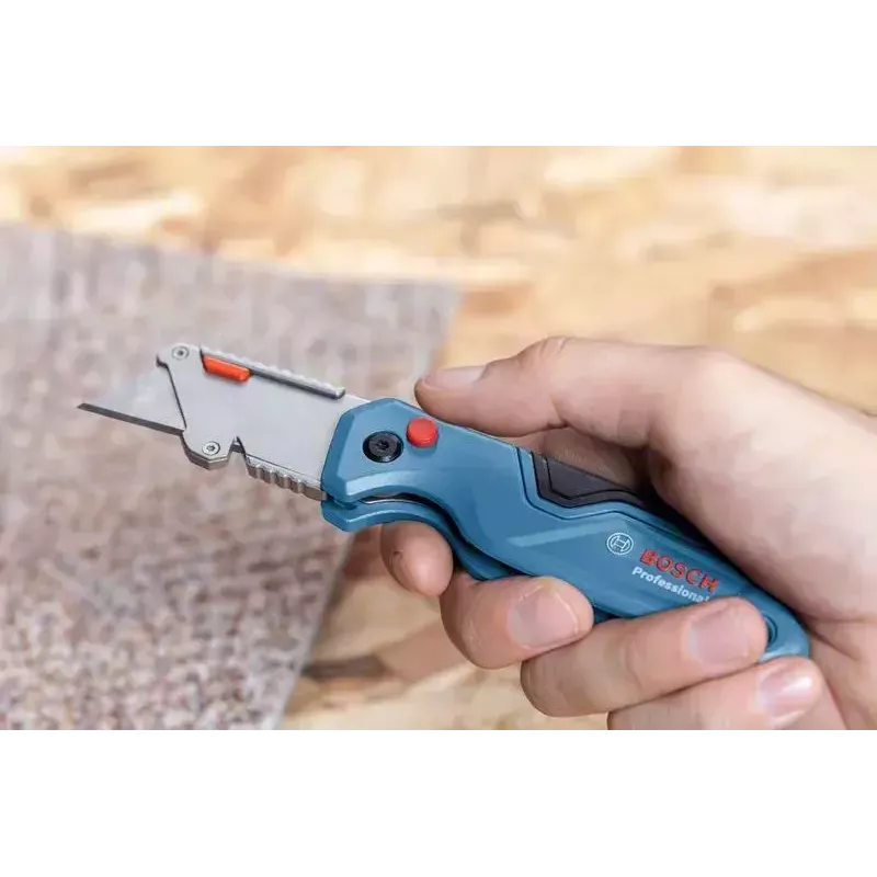 Bosch 1 600 A02 7M4 nuga sinine, roostevaba teras Kokkupandava teraga nuga
