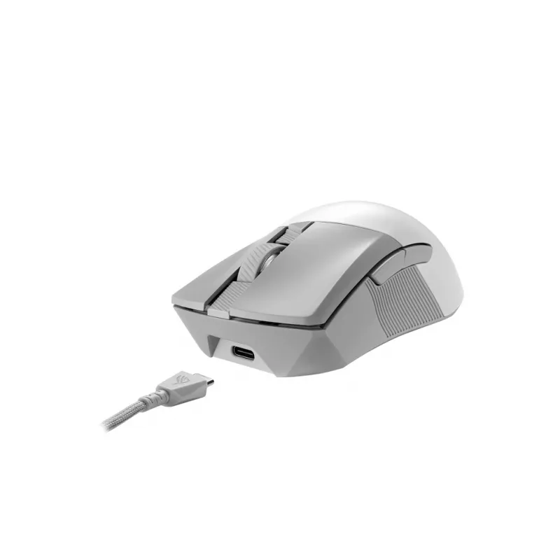 ASUS ROG Gladius III Wireless Aimpoint Valge hiir Mängimine Paremakäeline RF Traadita + Bluetooth + USB Type-A Optiline 36000 DPI