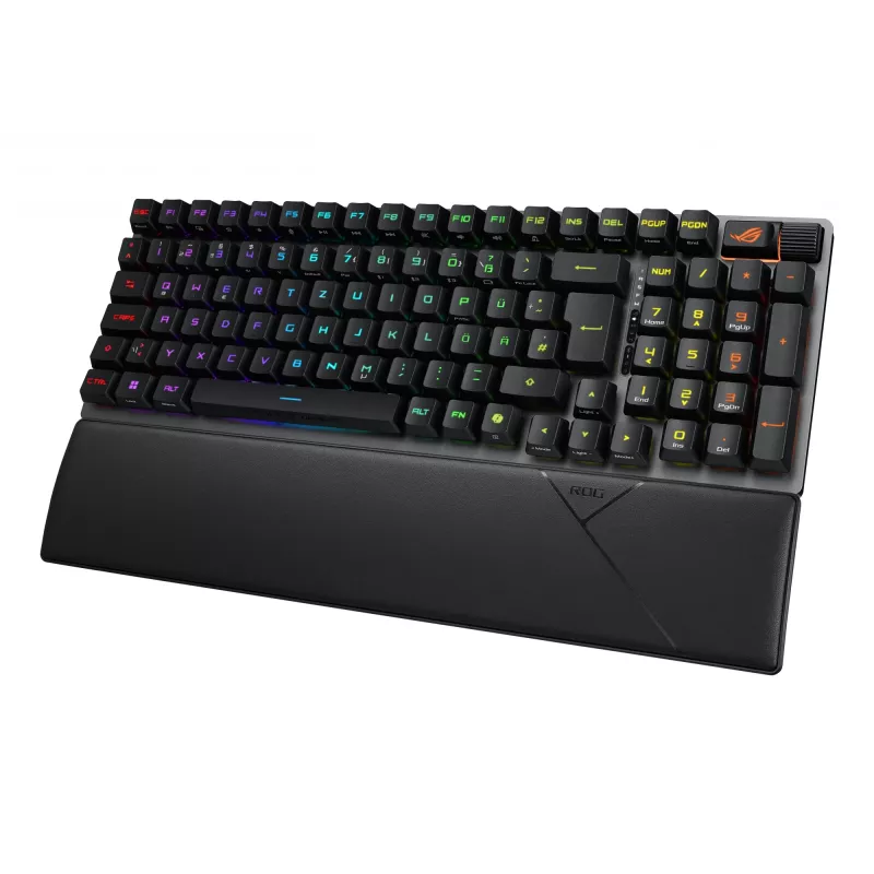 ASUS ROG Strix Scope II 96 RX Wireless klaviatuur Gaming USB + RF Wireless + Bluetooth Must