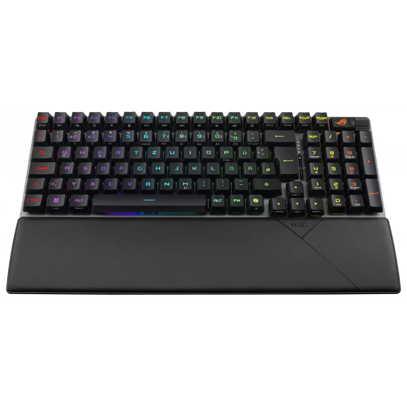 ASUS ROG Strix Scope II 96 RX Wireless klaviatuur Gaming USB + RF Wireless + Bluetooth Must