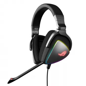 ASUS ROG Delta kõrvaklapid, juhtmega, peavõruga, mängimiseks, must
