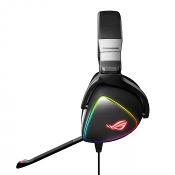 ASUS ROG Delta kõrvaklapid, juhtmega, peavõruga, mängimiseks, must