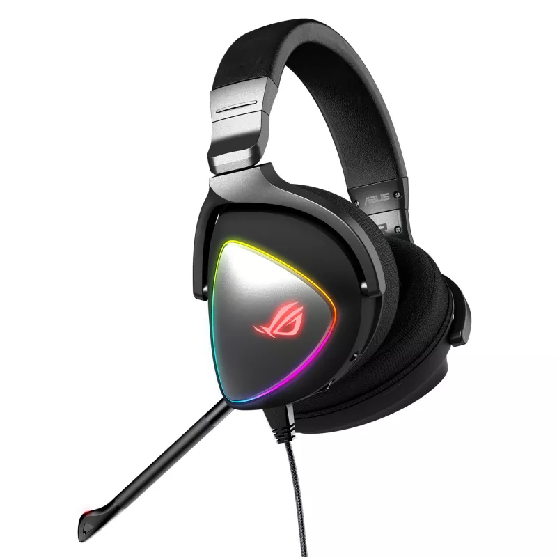 ASUS ROG Delta kõrvaklapid, juhtmega, peavõruga, mängimiseks, must
