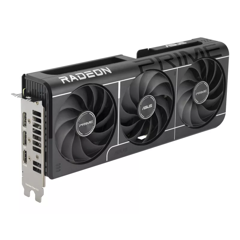 Graafikakaart ASUS Prime Radeon RX 9060 XT 16 GB GDDR6, PCIe 5.0, 128-bit, 3x ventilaatorit, 2,5 pesa
