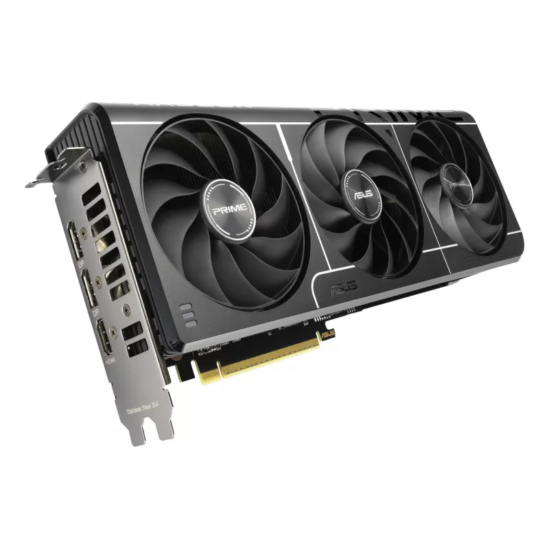 Graafikakaart ASUS Prime Radeon RX 9060 XT 16 GB GDDR6, PCIe 5.0, 128-bit, 3x ventilaatorit, 2,5 pesa