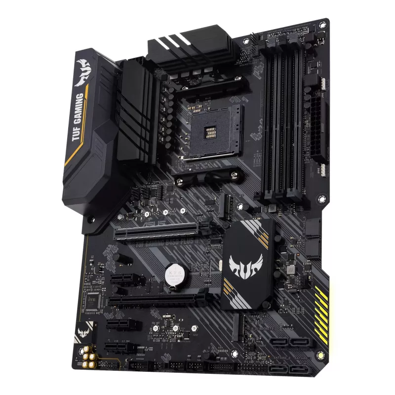 Emaplaat ASUS TUF GAMING B450-PLUS II ATX, AMD B450, Socket AM4, 4×DIMM DDR4, 128GB, 1×M.2, 6×SATA, HDMI 2.0b, DP1.2, Gigabit LAN