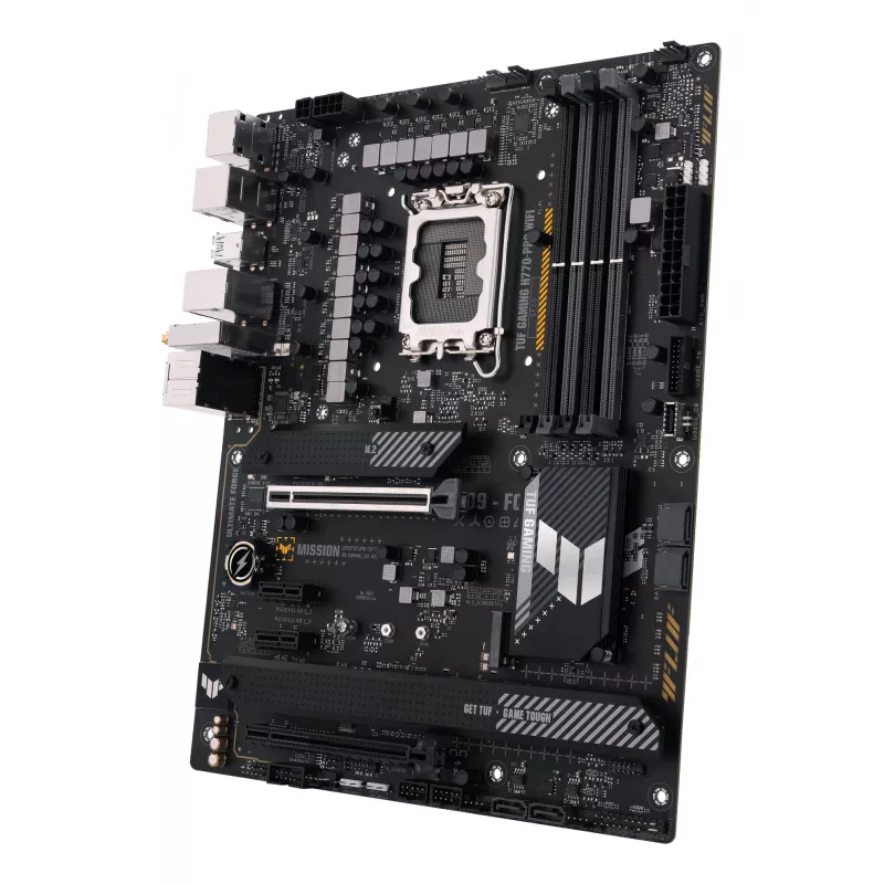 Emaplaat ASUS TUF GAMING H770-PRO WIFI — Intel H770, LGA 1700, ATX, DDR5, 4x DIMM, 128 GB, Wi‑Fi 6, 2,5Gb LAN, 4x M.2