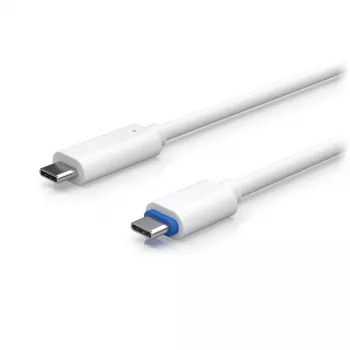 PoE adapter UBIQUITI UACC-ADAPTER-POE-USBC — 48V sisend, 5V 0,25A väljund, kompaktne 30,4×30,4×95mm, valge