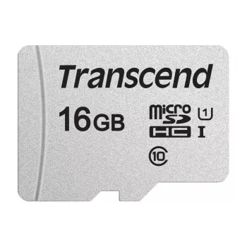 TRANSCEND Micro SDHC-kaart 300s 16 GB UHS-I U1 ilma adapterita