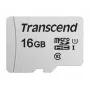 TRANSCEND Micro SDHC-kaart 300s 16 GB UHS-I U1 ilma adapterita