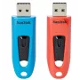 WESTERN DIGITAL SanDisk Cruzer Ultra - 64GB USB-mälupulk - USB 3.0 - Punane kaksikpakend
