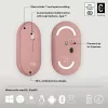 Logitech Pebble 2 Combo juhtmeta klaviatuur ja hiir roosa QWERTY