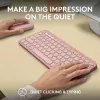 Logitech Pebble 2 Combo juhtmeta klaviatuur ja hiir roosa QWERTY