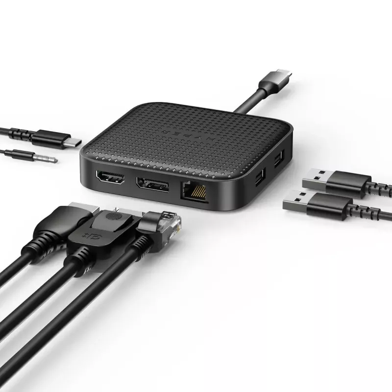 Targus HD USB4 mobiilne dokk juhtmega must