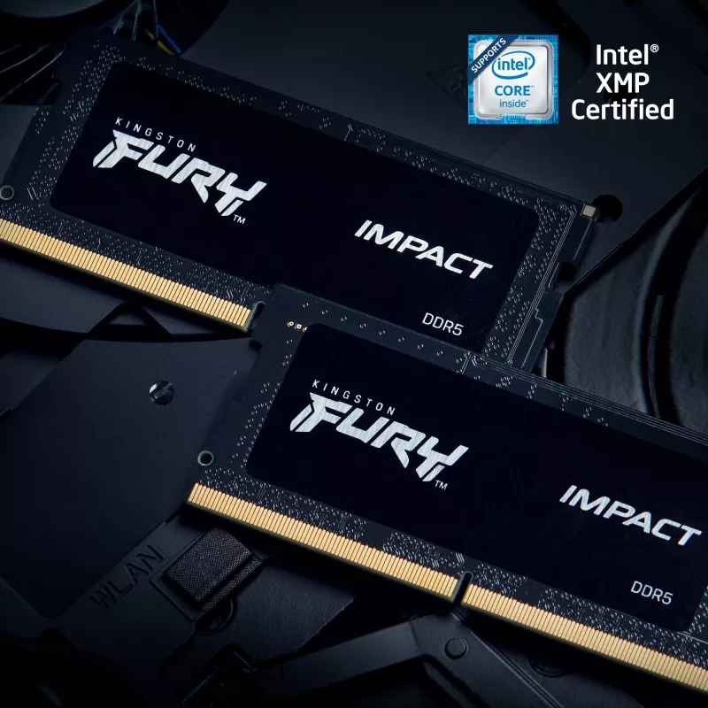 Kingston Technology FURY 32GB 6400MT/s DDR5 CL38 SODIMM (2-pakk) Impact XMP