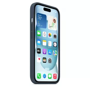 Cover Apple iPhone 15 Silicone Case with MagSafe Storm Blue