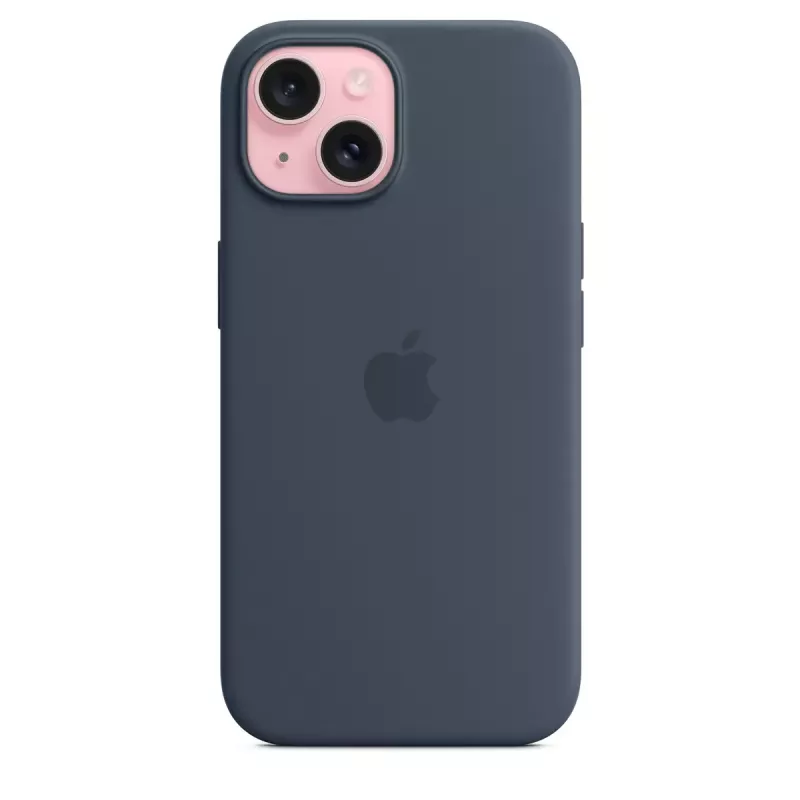 Cover Apple iPhone 15 Silicone Case with MagSafe Storm Blue