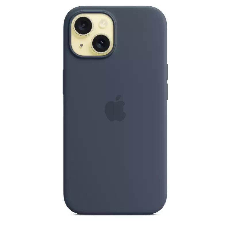 Cover Apple iPhone 15 Silicone Case with MagSafe Storm Blue