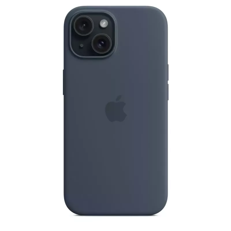 Cover Apple iPhone 15 Silicone Case with MagSafe Storm Blue
