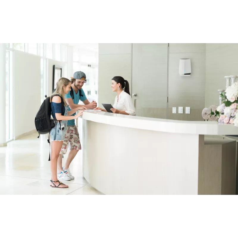 NETGEAR Orbi Pro WiFi 6 Tri-band Mesh System (SXK80) Tri-band (2.4 GHz / 5 GHz / 5 GHz) Wi-Fi 6 (802.11ax) hall, Valge 9 Internal