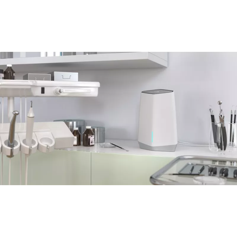 NETGEAR Orbi Pro WiFi 6 Tri-band Mesh System (SXK80) Tri-band (2.4 GHz / 5 GHz / 5 GHz) Wi-Fi 6 (802.11ax) hall, Valge 9 Internal