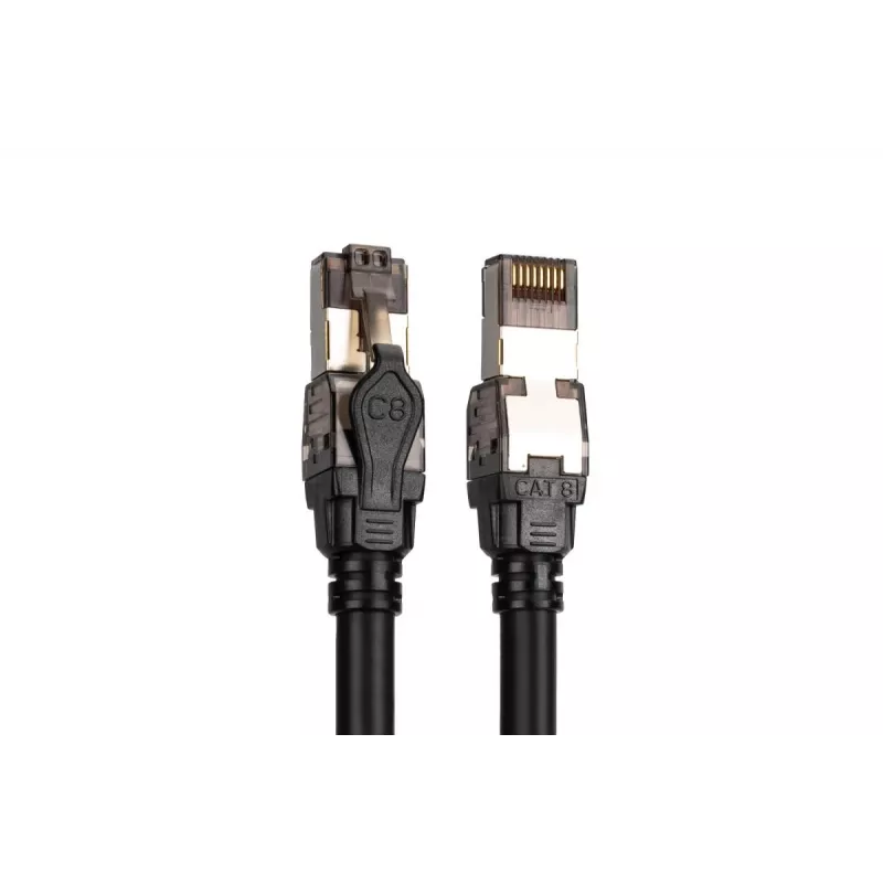 DIGITUS patch-kaabel - Cat 8.1 - S/FTP - AWG 24/7 - 1m - must