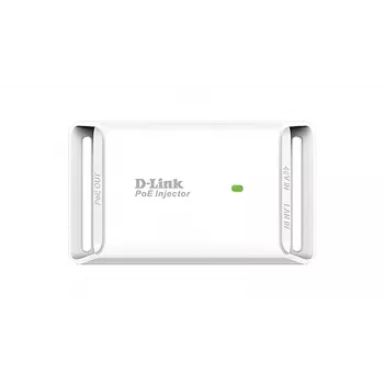 D-Link 15.4 W Gigabit PoE-sisestusseade, Gigabit Ethernet, 10,100,1000 Mbit/s, 10/100/1000, IEEE 802.3, IEEE 802.3ab, IEEE 802.3af, IEEE 802.3u, Valge, 100 m