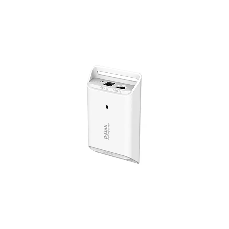 D-Link 15.4 W Gigabit PoE-sisestusseade, Gigabit Ethernet, 10,100,1000 Mbit/s, 10/100/1000, IEEE 802.3, IEEE 802.3ab, IEEE 802.3af, IEEE 802.3u, Valge, 100 m