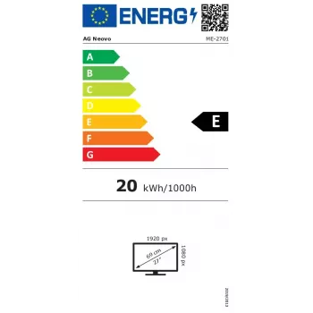 AG Neovo ME-2701 arvutimonitor 68,6 cm (27 tolli) 1920 x 1080 pikslit Full HD LCD Valge