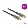 DELOCK Active Optical HDMI kaabel - A Male - A Male - 8K 60 Hz - 20m - Must