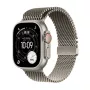 APPLE Watch Ultra 3 (2025) 5G 49mm naturaalne titaankorpus naturaalse titaanist Milanese Loop S-ga