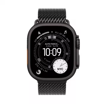 APPLE Watch Ultra 3 GPS + Cellular 49mm musta titaanist korpusega musta titaanist Milani aasaga (väike)