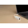 D-Link USB-C Gigabit Etherneti adapter, juhtmega, USB Type-C, Ethernet, 1000 Mbit/s, valge
