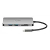 D-Link 8-in-1 USB-C jaotur HDMI/Ethernet/kaardilugeja/toiteedastusega