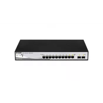 D-Link DGS-1210-10 Hallatav L2 Gigabit Ethernet (10/100/1000) 1U, must, hall