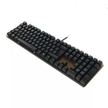 CHERRY KC 200 MX klaviatuur universaalne USB QWERTZ saksa must, pronks