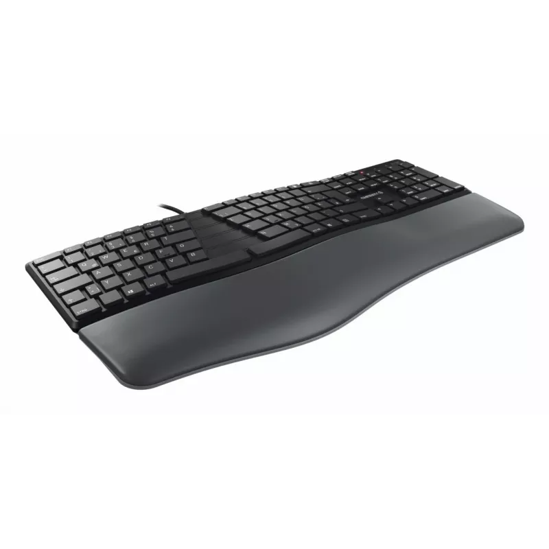 CHERRY KC 4500 ERGO klaviatuur Universaalne USB AZERTY Belgia Must