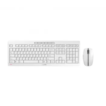 CHERRY Stream Desktop Recharge klaviatuur ja hiir, universaalne RF juhtmevaba, QWERTY, inglise, hall