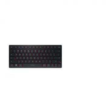 CHERRY KW 9200 MINI klaviatuur universaalne USB + RF juhtmevaba + Bluetooth QWERTY inglise must