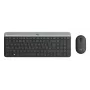 LOGITECH Slim juhtmeta klaviatuuri ja hiire komplekt MK470 - grafiit - AZERTY Belgia