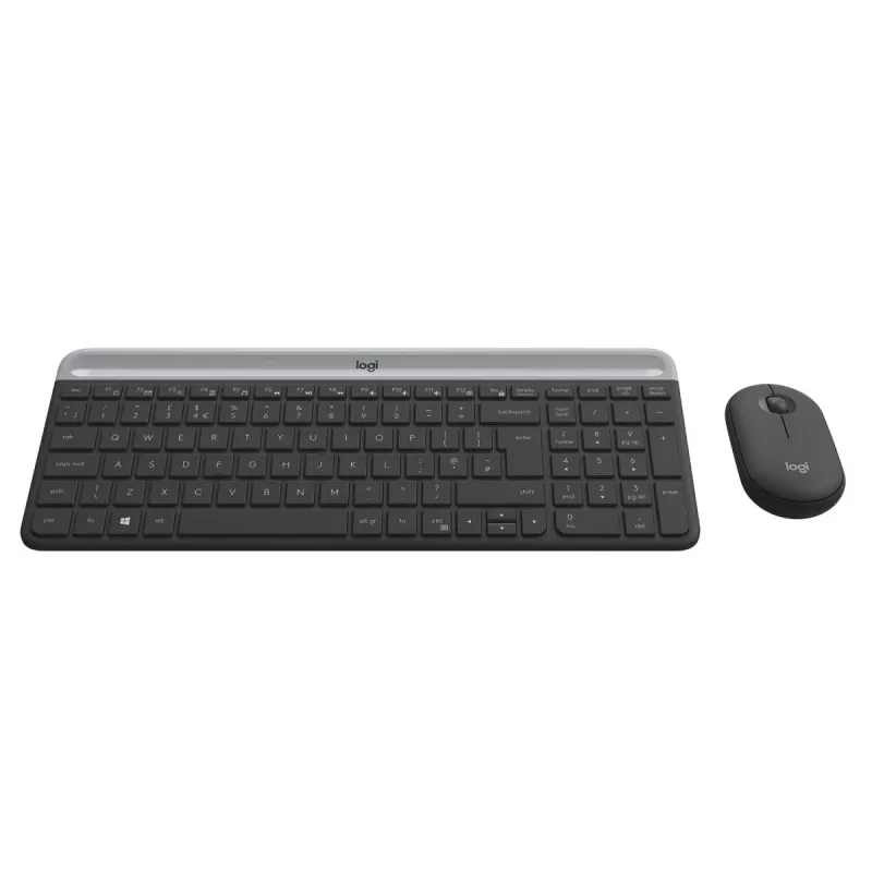 LOGITECH Slim juhtmeta klaviatuuri ja hiire komplekt MK470 - grafiit - AZERTY Belgia