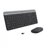 LOGITECH Slim juhtmeta klaviatuuri ja hiire komplekt MK470 - grafiit - AZERTY Belgia