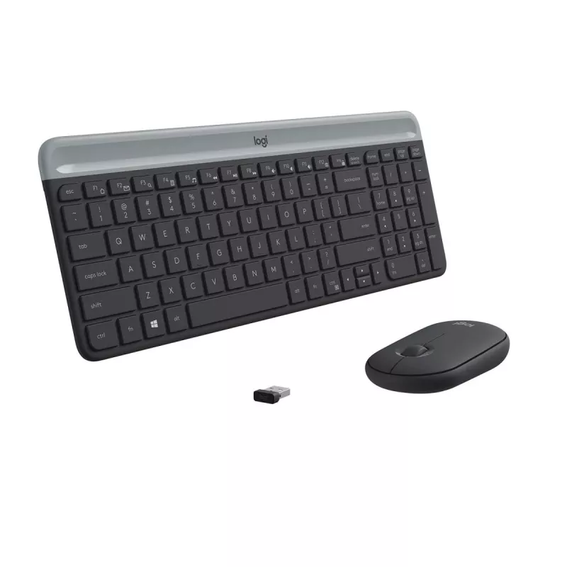 LOGITECH Slim juhtmeta klaviatuuri ja hiire komplekt MK470 - grafiit - AZERTY Belgia