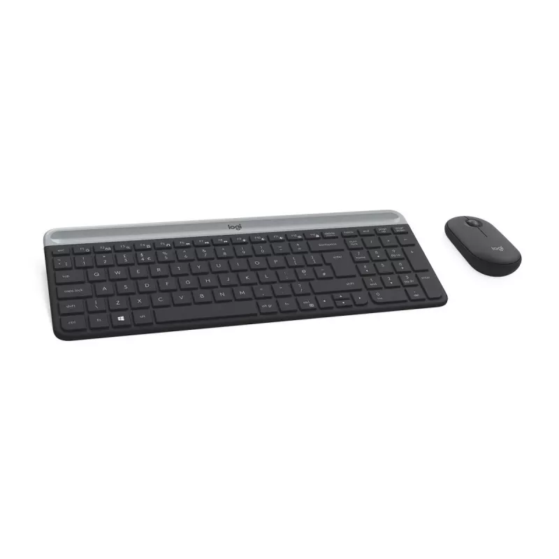 LOGITECH Slim juhtmeta klaviatuuri ja hiire komplekt MK470 - grafiit - AZERTY Belgia
