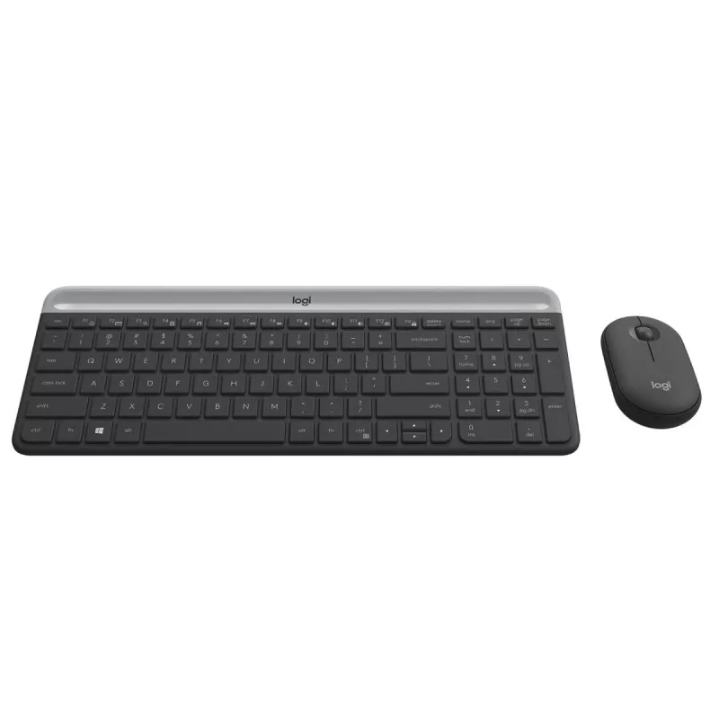 LOGITECH Slim juhtmeta klaviatuuri ja hiire komplekt MK470 - grafiit - AZERTY Belgia