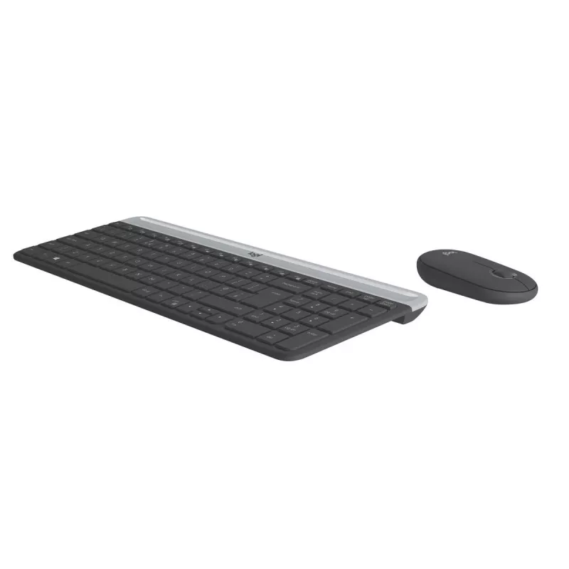 LOGITECH Slim juhtmeta klaviatuuri ja hiire komplekt MK470 - grafiit - AZERTY Belgia